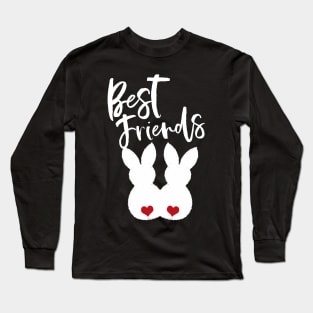 Best Friends BFF - Easter Bunnies Love Couple Long Sleeve T-Shirt